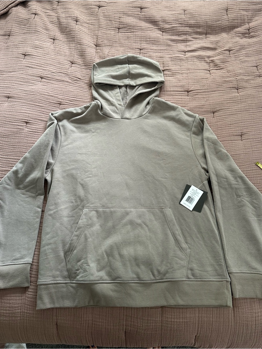 Beyond Yoga Oyster Gray Pullover Hoodie Size Large NWT